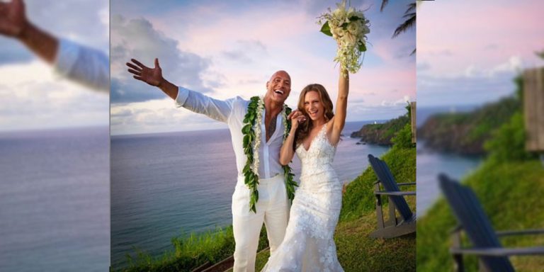 Dwayen Johnson marries Lauren Hashian
