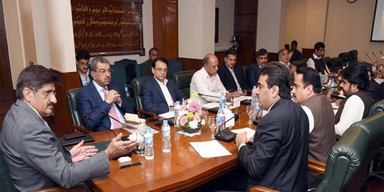 CM sindh chairs meeting on rains