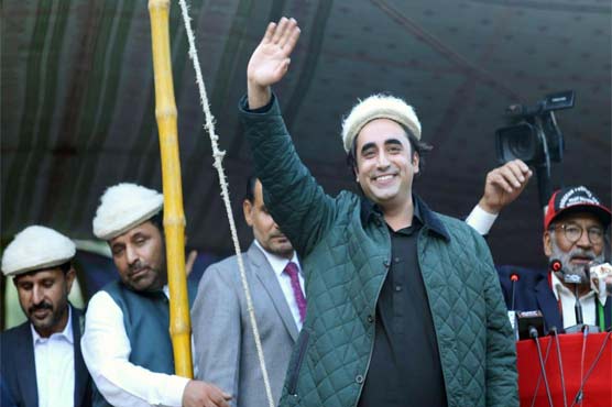 Bilawal Bhutto addresses a rallly in Gilgit-Baltistan