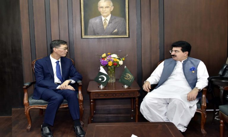 Sadiq Sanjrani meets Chinese Ambassador Yu Jing