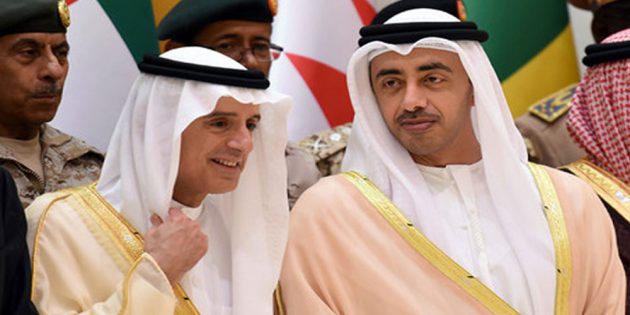 Foreign ministers of UAE and Saudi Arabia