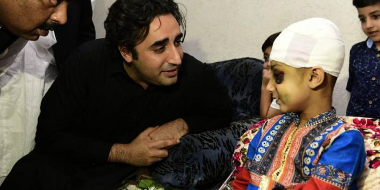 Bilawal Bhutto visits quake-hit areas of AJK