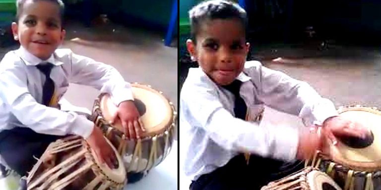 Pakistani Child Prodigy Plays Tabla Like a Maestro