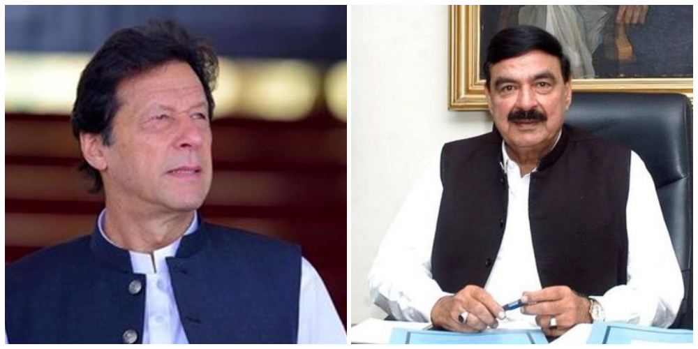 Prime Minister Imran Khan made a telephone call to Minister for railway Sheikh Rasheed.