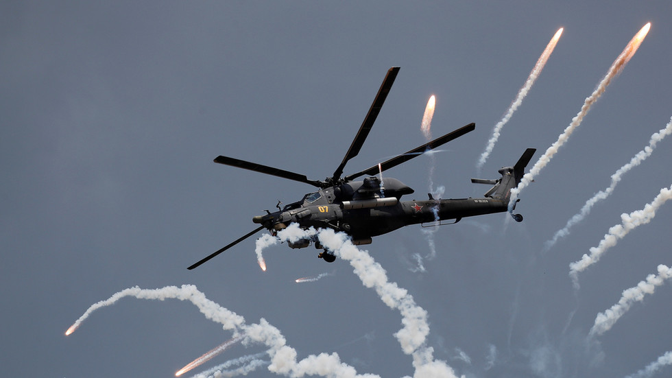 Russian military helicopter