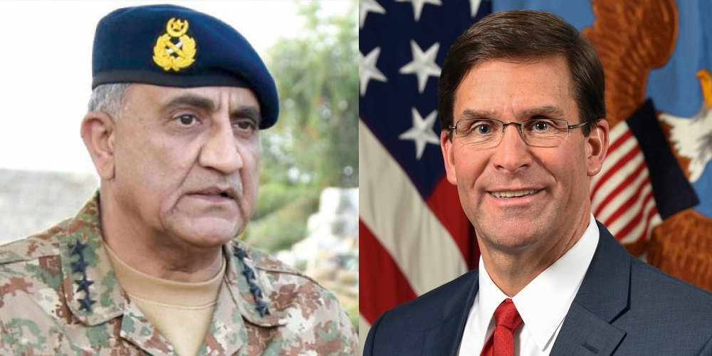 COAS received telephone call from US Secretary of Defence Mr Dr. Mark T. Esper