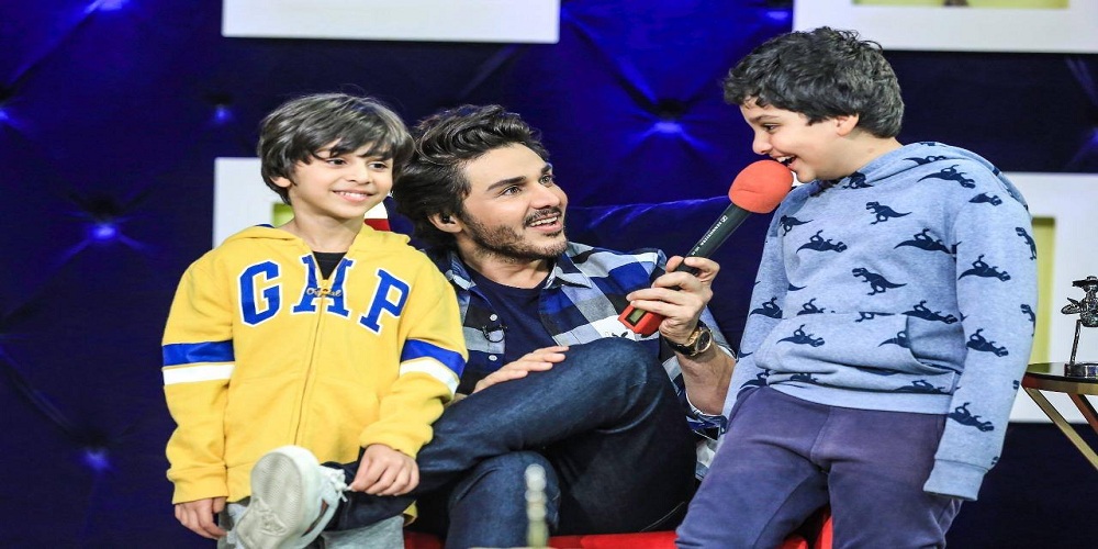 Ahsan Khan with kids