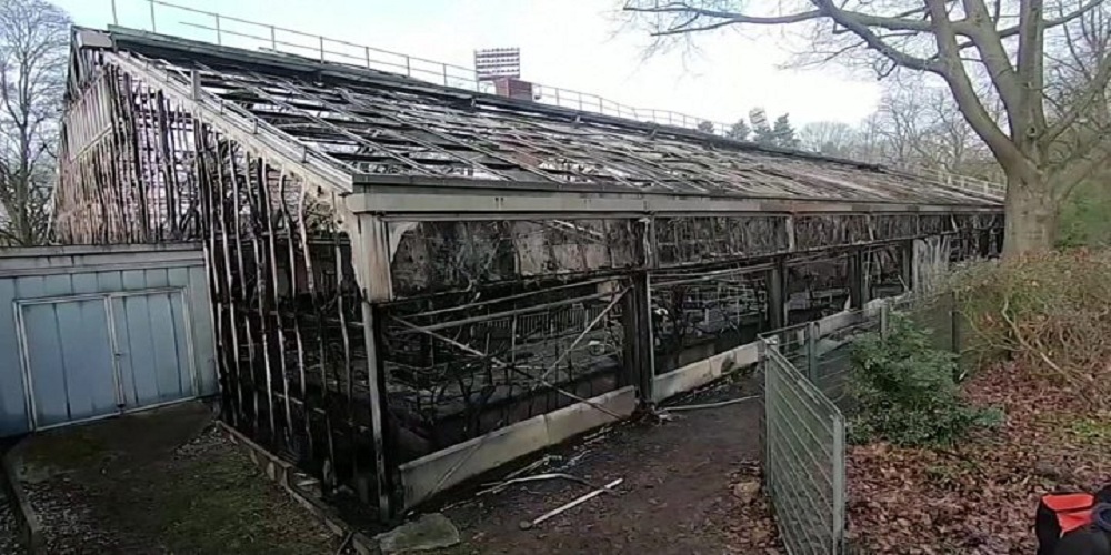 Fire at German zoo