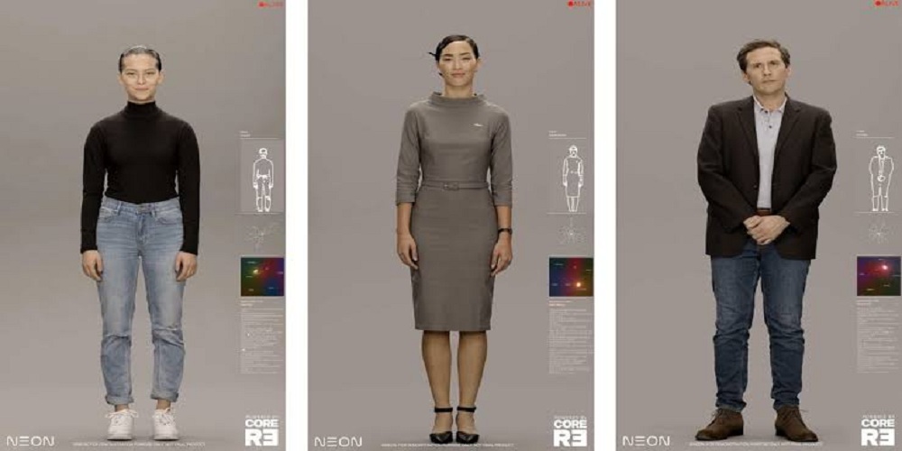 samsung neon virtual characters