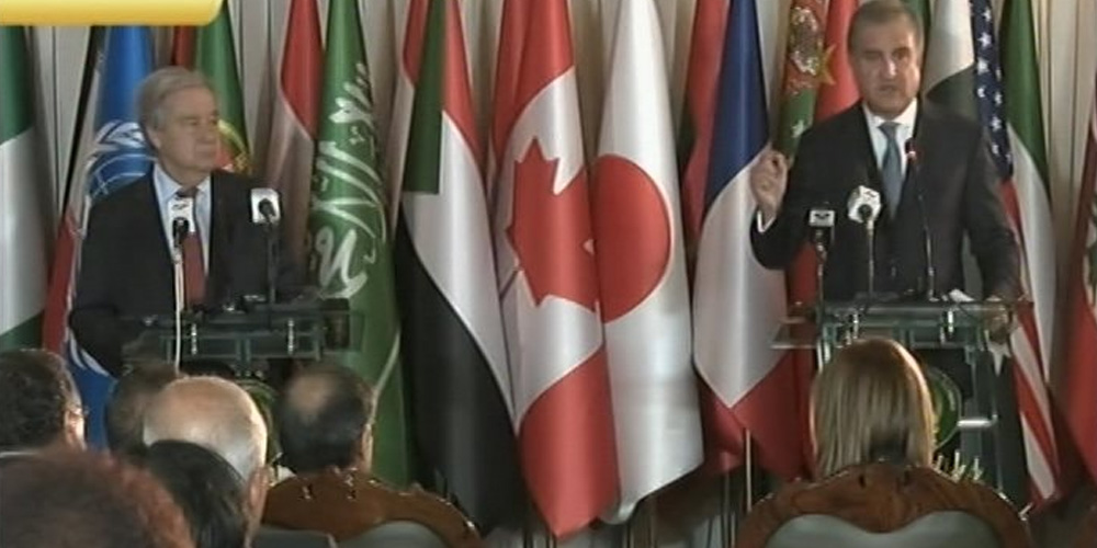 FM, UN Secretary General hold joint press conference