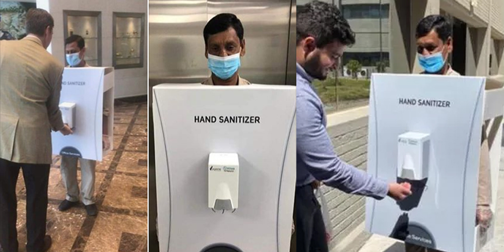 Saudi company apologizes after facing backlash for making migrant worker a sanitizer