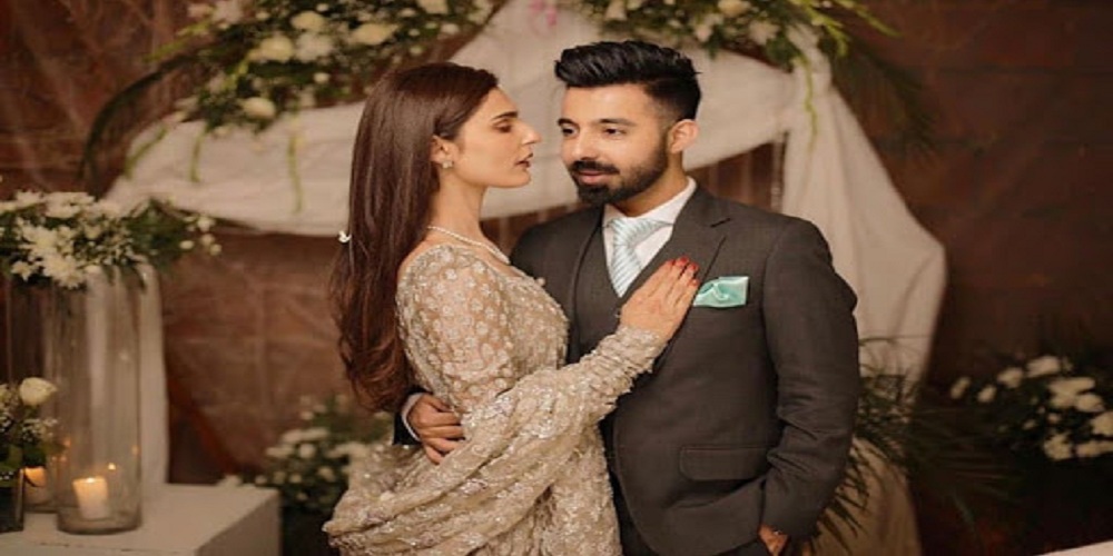Celebrities attend Valima ceremony of Sadia Ghaffar & Hassan Hayat
