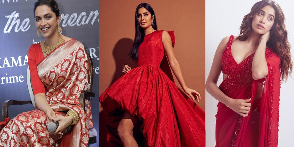 Bollywood celebrities in red