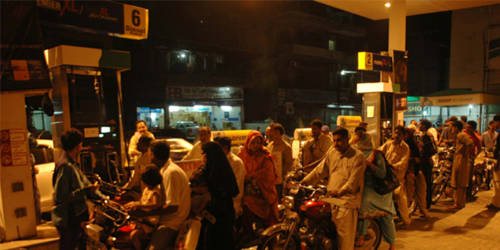 petrol pumps