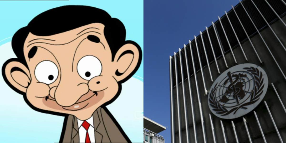 Mr Bean helps WHO