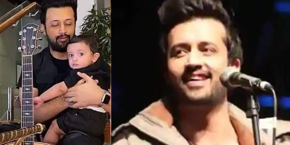 Atif Aslam with his son