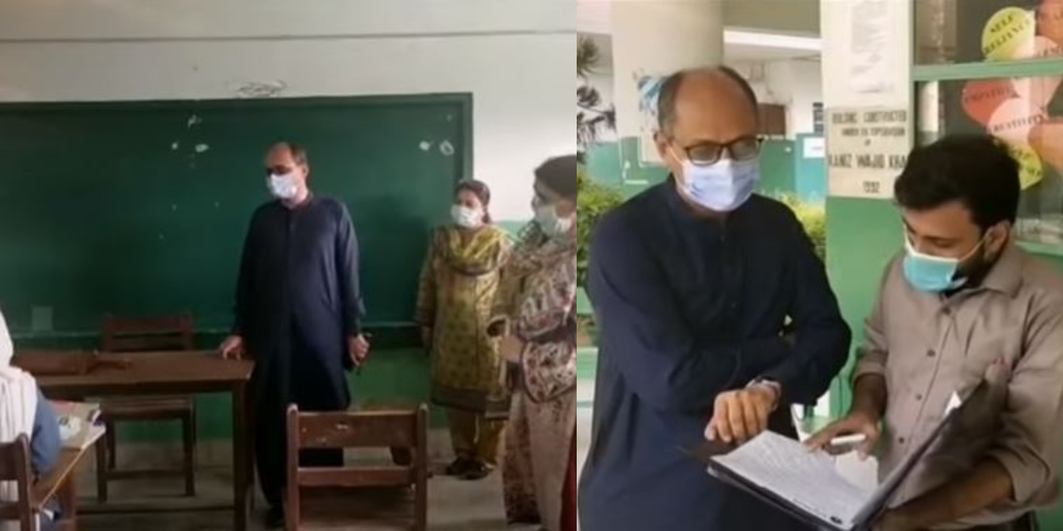 Saeed Ghani visits schools