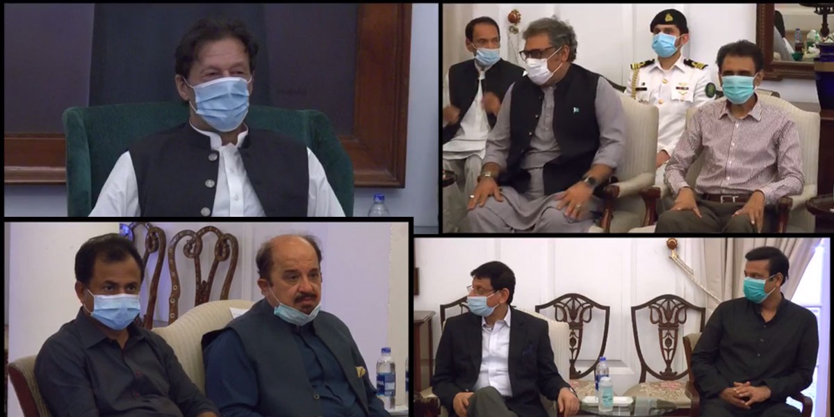 PM calls on delegation of allied party MQM in Karachi