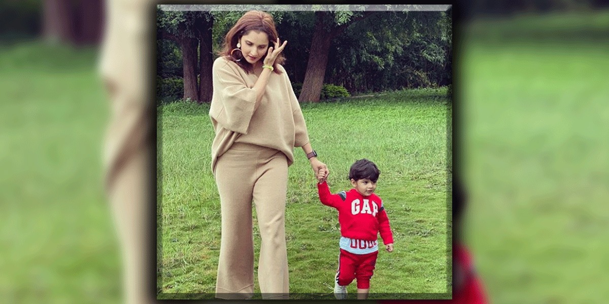 Sania Mirza with Izhaan
