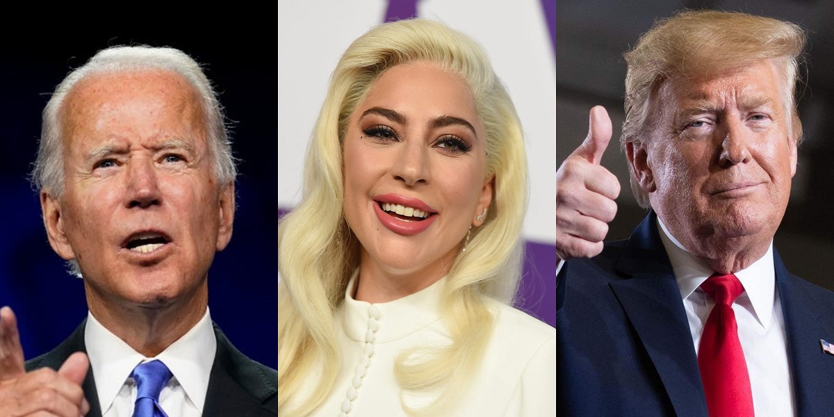 Lady Gaga Trump Biden