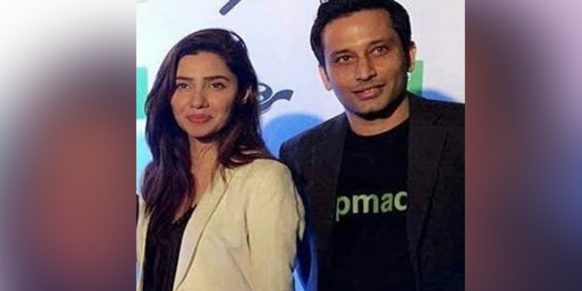 Mahira Khan with Salim Karim