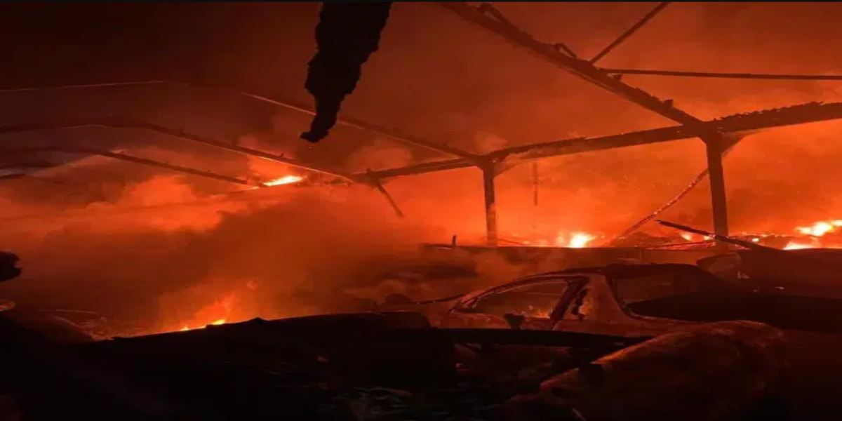 80 super cars burnt to ashes