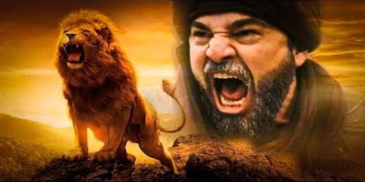 Ertugrul with lion
