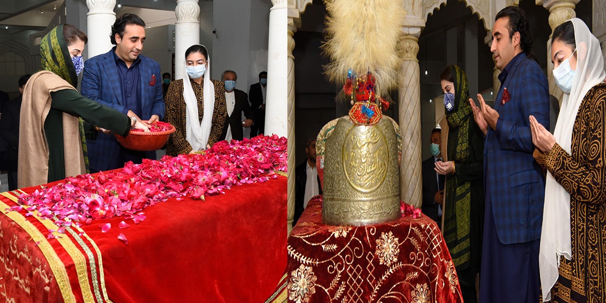 Maryam nawaz, Bilawal Zardari visit Benazir Bhutto's grave