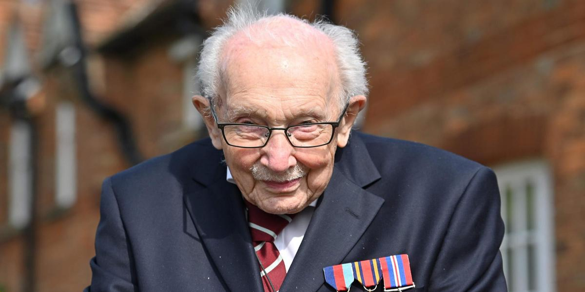 Captain Tom Moore is in hospital