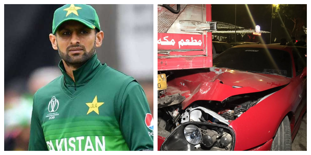 Shoaib Malik Meets With An Accident After Leaving PSL Draft Venue
