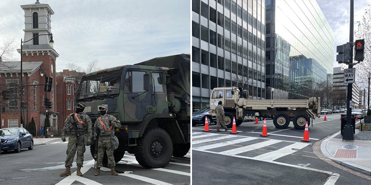 Biden's Inauguration: Washington DC Turns Into Occupied Military Zone Like Baghdad