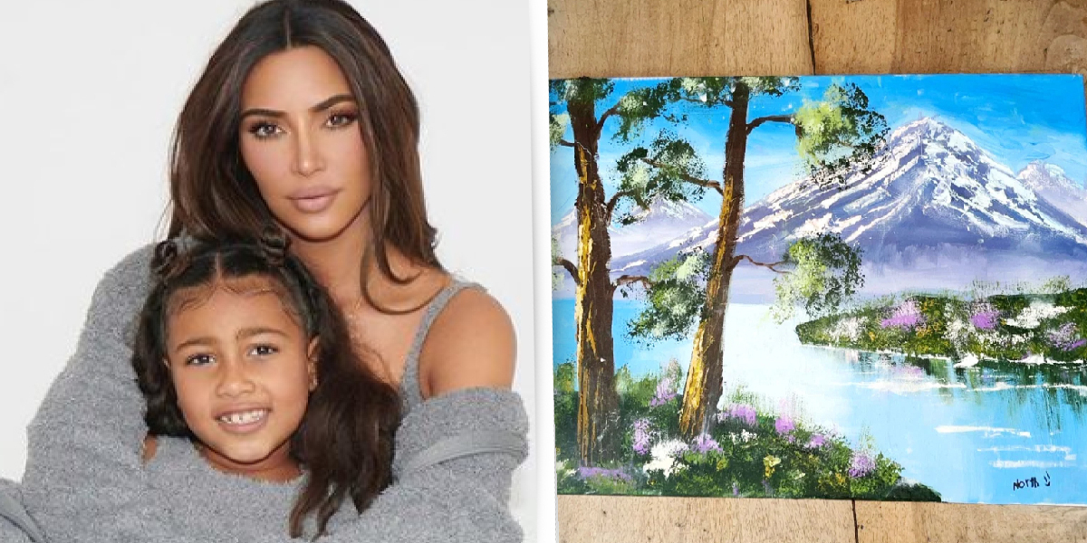 Kim Kardashian daughter's painting