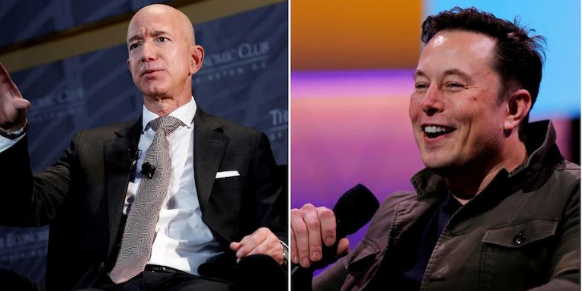 Elon Musk Jeff Bezos
