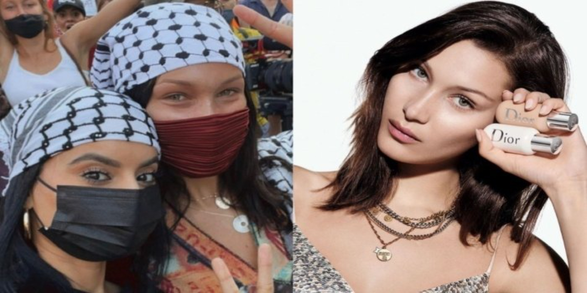 Bella Hadid Dior Ties