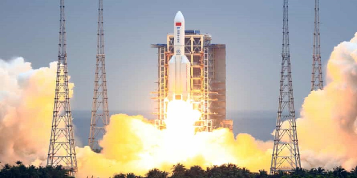 Debris from China's Long March 5B rocket is crashing towards Earth
