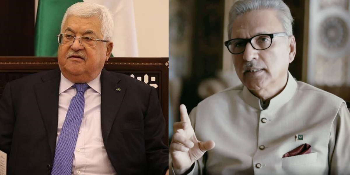 President Arif Alvi pens letter to Palestinian counterpart