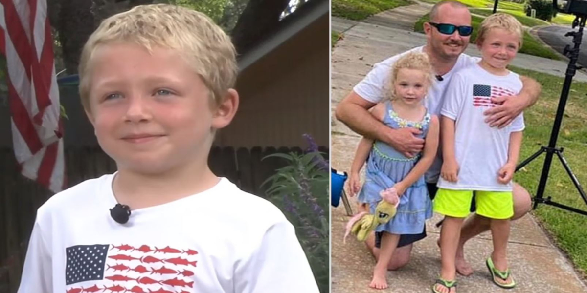 7-year-old boy rescued father and sister