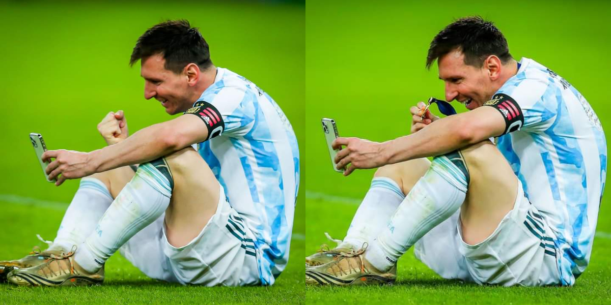Messi FaceTimes family after winning Copa America title