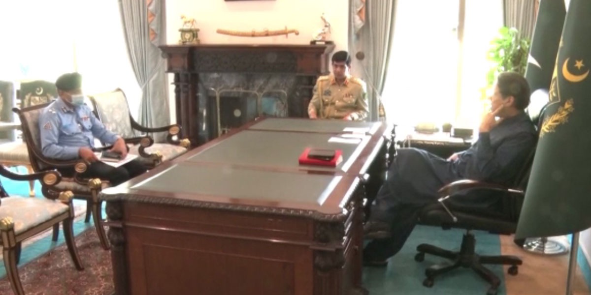 PM Imran Meets IG Islamabad