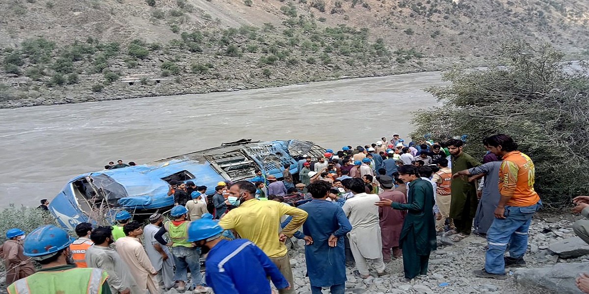 Dasu hydropower plant bus explosion killed 13 people