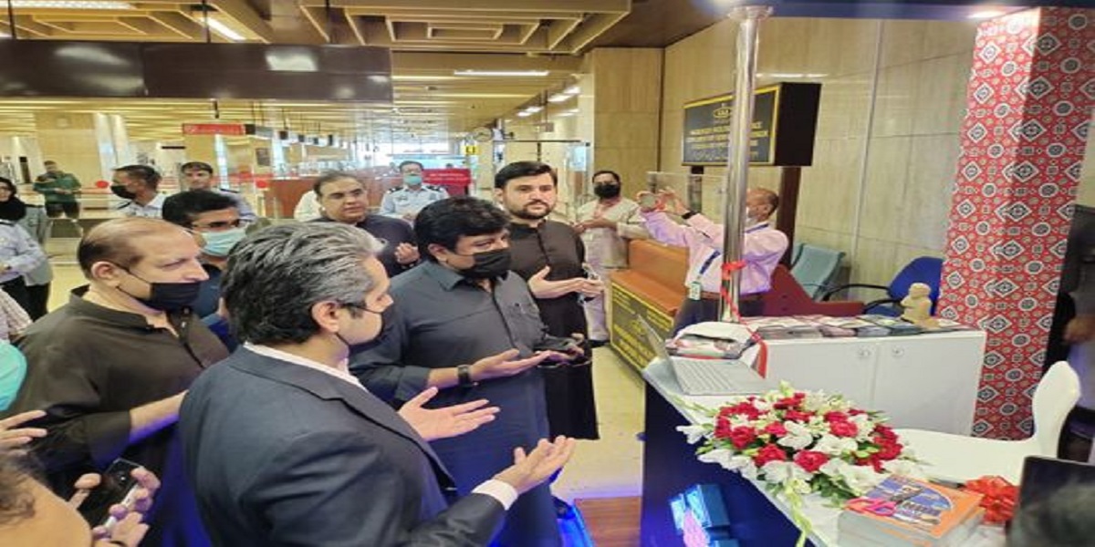 Foreign tourist facilitation center established at the Karachi airport