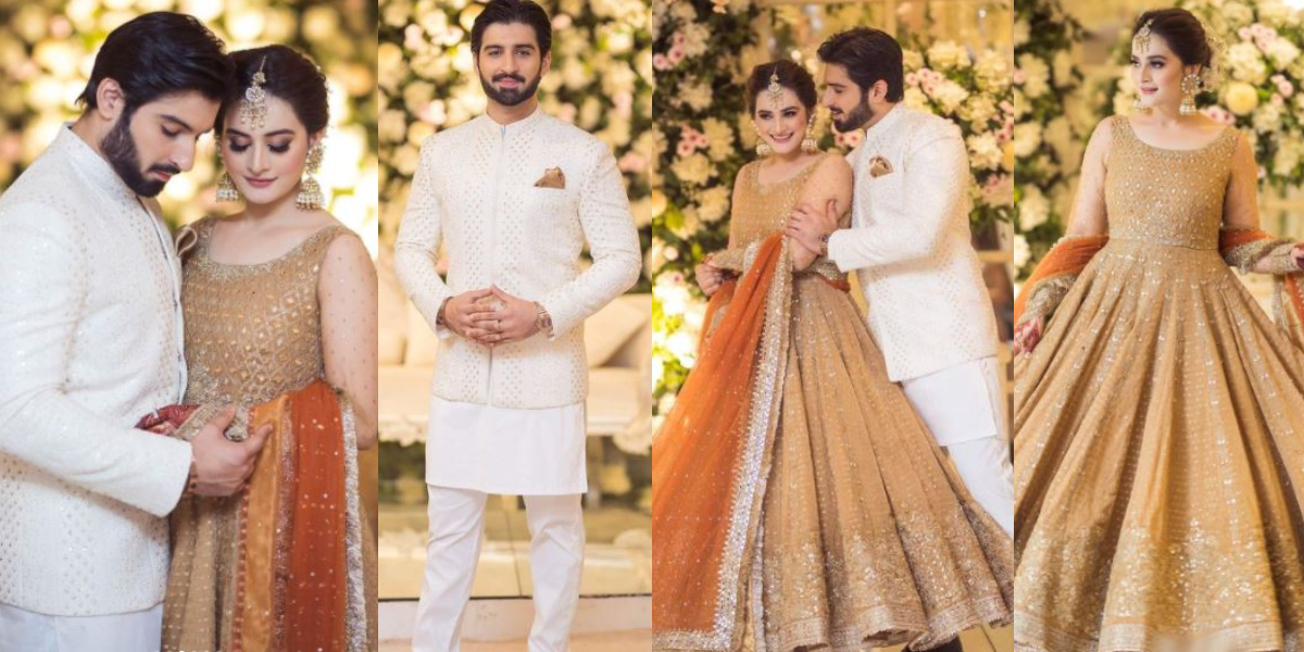 Aiman Muneeb at Minal Khan's wedding