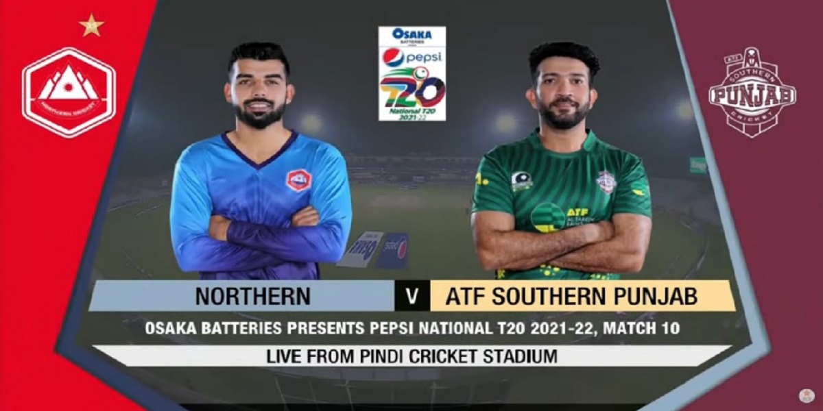 National T20 Cup: Northern vs Southern Punjab | Match 10 | Live score