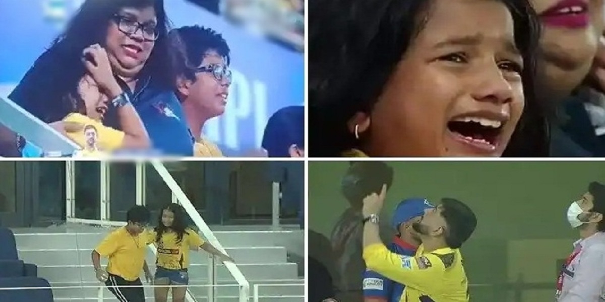 MS Dhoni gives signed ball to a young teary-eyed CSK fan after team’s win