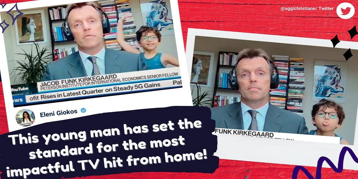 Watch: Father’s live TV interview on Bloomberg interrupted by son
