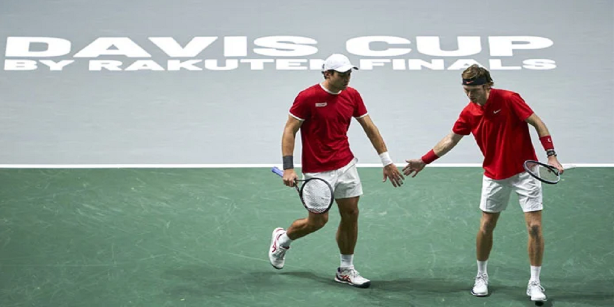 Aslan Karatsev and Andrey Rublev
