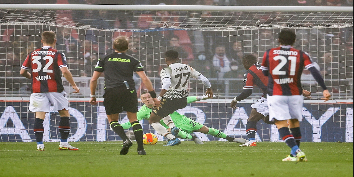 Okereke snatches surprise win for Venezia at Bologna