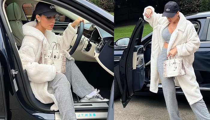 Cristiano Ronaldo's pregnant girlfriend Georgina Rodriquez flaunts her fashion sense