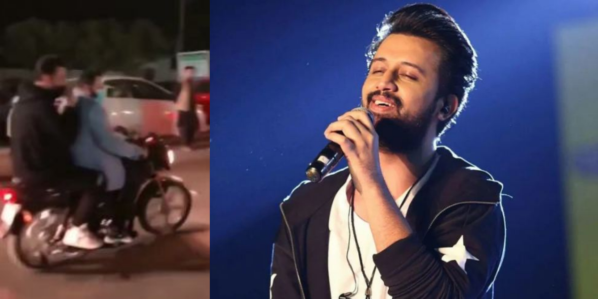 Atif Aslam Karachi concert on Bike