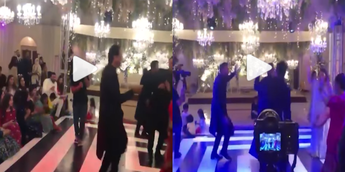 Waqar Younis dances to "Dilli Wali Girlfriend' at a recent wedding